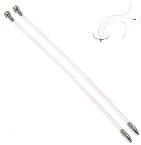 Dilatoren Katheter BDSM Set für Männer aus Silikon & Edelstahl 300mm | 2 Stück (5mm/6mm x 300mm). Hohlsilikon-Schlauch. Ideal für fortgeschrittene Sounding-Liebhaber.
