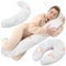 Totsy Baby Stillkissen XXL Seitenschläferkissen Schwangerschaftskissen Lagerungskissen - Baumwolle Pregnancy Pillow Erwachsene – 190 cm Kaninchen