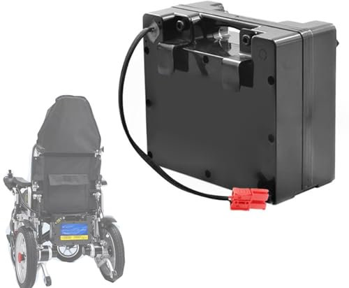 SDAJS 24V 10Ah 12Ah 15Ah 20Ah 25Ah Lithiumbatterie, 24 Volt Elektrorollstuhl-Ersatzbatterie, wiederaufladbarer Akku mit Ladegerät für 250W 450W 60 Motor-Kits