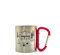 LivuX Tazza in metallo con manico a moschettone rosa, altezza = 8 cm, diametro = 7 cm, capacità: 200 ml, tazza avventura 1107