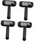 BESPORTBLE 4Pcs Black Inflatable Hammer Toys for Kids Party Games and Relief, Blow up Mallet with Anti-Leak Valve