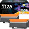 117A Toner Set kompatibel für HP W2070A Toner mit Chip für HP Color Laser MFP 179fwg 178nwg 150nw 179fnw 150a 178nw (Schwarz 2er-Pack)