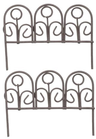 PartyKindom 2 Stück Robuste Gartenzaun Dekoration für Feengarten und Landschaftsprojekte für Diy Gestaltung