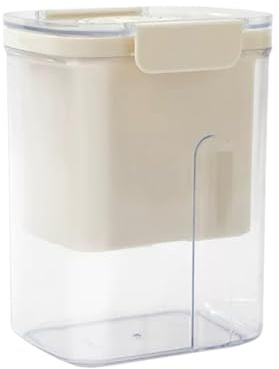 Greek Yogurt Strainer with Lid Fine Mesh Basket Pressure Spring Upgraded Yogurt Maker for Homemade Thick Greek Yogurt White