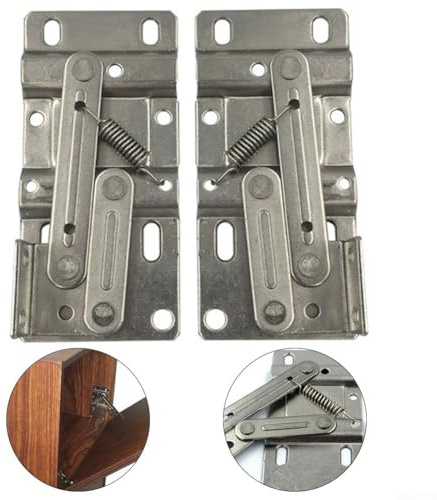 Soft Close Tip Out Tray Hinges 4-Pack for Sink Base Cabinets, Scissor Hinges with Nickel Plating and 45 Degree Opening Angle