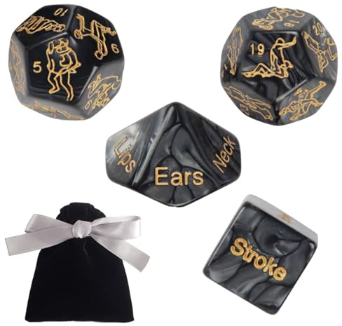 YIPFEN 1 Set Valentinstag-Geschenk fErotische Würfel + 1 Beutel für Männer Frauen Weihnachtsgeschenke Wichtelgeschenk Adventskalender Füllung