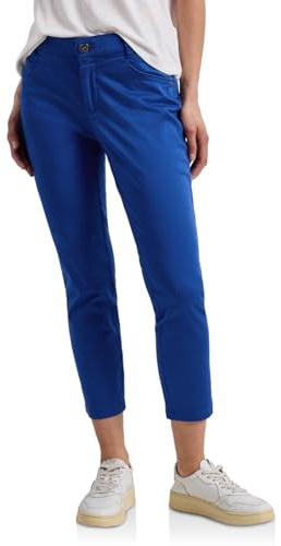 Street One 7/8 Slim Leg Hose im Satin-Look Amparo Blue 34