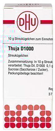 DHU Thuja D1000 Streukügelchen, 10 g Globuli