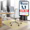 Bodenschutzmatte Bürostuhl, Schreibtischstuhl Unterlage transparent, Unterlage Schreibtisch Schutzmatte, Bodenschutzmatten für Bürostühle, 114 x 150 cm für Hartböden (Beige)