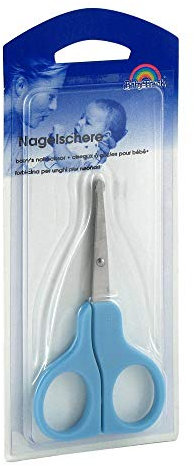 BABYSCHERE 9 cm gebogen blau 1 St