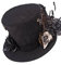 RQ-BL Steampunk Mini-Zylinder mit Federn und Zahnrädern Hut