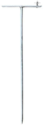 Weidezaun Antidiebstahlpfahl 75 cm, feuerverzinkt - Für Ihr Weidezaungerät