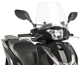 Puig 9384W Trafic Rollerscheibe optimierte Aerodynamik, Transparent