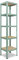 shelfplaza® 200x30x30cm HOME Schwerlastregal grün/Metallregal mit 5 Böden/Kellerregal Metall, Garagenregal, Werkstattregal oder Regal Lagerregal/Steckregal Metall mit 175kg Tragkraft
