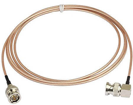 Superbat SDI Kabel 2m 3G/HD BNC Kabel 75ohm RG179 SDI Video Kabel Männlich zu Männlich Rechter Winkel Koaxial Kabel 1 Stück für Kamera und Konverter Video Ausrüstung Unterstützt 3G-SDI/HD-SDI/4K/8K.