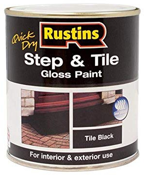 Rustins 3XQuick Dry Step & Tile Black 250ml