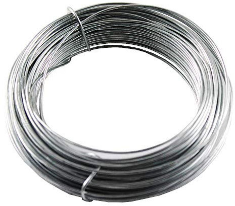 Wurko - Bobina Alambre Galvanizado Número 10, 1,5 mm, Rollo 25 Metros
