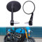 Universal Lenkerendenspiegel Motorrad Rückspiegel Motorrad Spiegel mit E-geprüft, CNC Spiegelstange, 360°drehbarer kompatibal für Chopper Scooter Roller ATV MT07 MT09 Z750 CB125R Z900.
