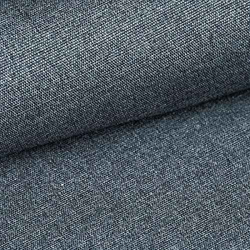 HEKO PANELS Polsterstoff Meterware, Polyester Möbelstoff, reißfest, Grau | Möbelstoff Meterware für Sofa, Sessel und Stuhl, Polyester Stoff Meterware, Polsterstoff zum Nähen, DIY Polsterprojekte