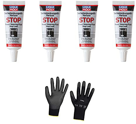 Iloda 4xOriginal Liqui Moly 35ml Servolenkungsöl-Verlust Stop 1099 Schutzhandschuhe