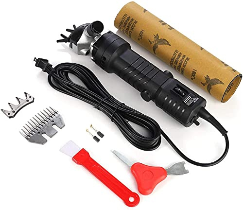 Elektrische Schafschere, Scherenschere, 220 V, 450 W, Ziegenpflege, Schermaschine mit 13 Zähnen, gerader Klinge zum Rasieren von Fellwolle bei Schafen, Ziegen, Rindern und anderen Nutztieren