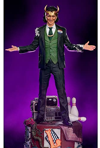 Iron Studios - Marvel Loki Präsident Variant Statuette Maßstab 1:10, 25 cm