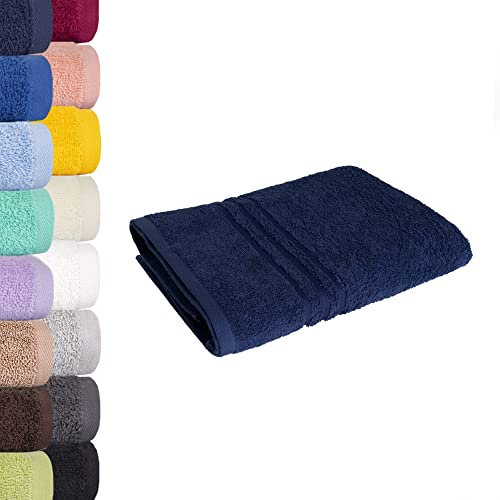 Lavea Saunatuch Saunahandtuch 80x200cm - Navy, 500gr/m², 100% Baumwolle