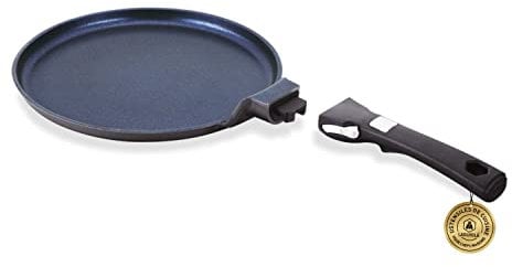 Laguiole - Crepière 26 cm amovible noir anti-adhésif Bleu Diamond induction