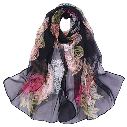 FAIRYGATE Schals & Tücher für Damen Seidentuch Haare Schlafen Stola Schal Festlich Leicht Halstuch Seidenschal für Abendkleid Hochzeit Brautkleider A5108