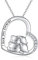 JERWLI Schwein Halskette 925 Sterling Silber Schwein Kette Schmuck Geschenk für Damen und Mädchen