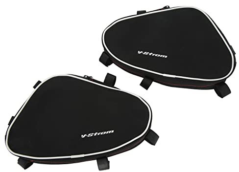 Stoßstangenrahmen Sturzbügel Taschen, 2 Stück Motorrad Rahmen Sturzbügel Tasche Reparaturwerkzeug Platzierungspaket Ersatz für V Strom DL650 DL1000