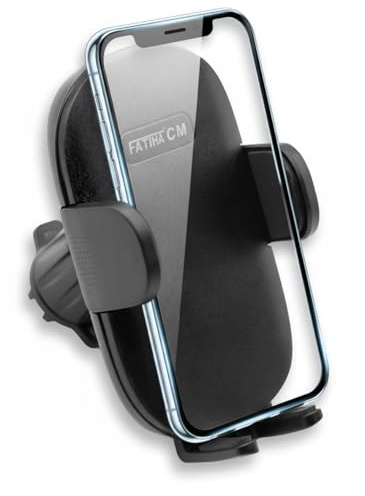 Generico Porta Cellulare Auto Universale – Supporto Smartphone Per Bocchette E Cruscotto, Rotazione 360°, Stabile Antivibrazione, Per Iphone Samsung Gps Vivavoce