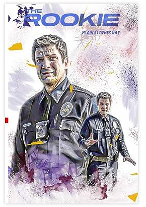 EAUK Poster aus der TV-Serie The Rookie, Leinwand-Poster, Wandkunst, Dekor, Bild, Gemälde für Wohnzimmer, Schlafzimmer, Dekoration, ungerahmt: 30 x 45 cm