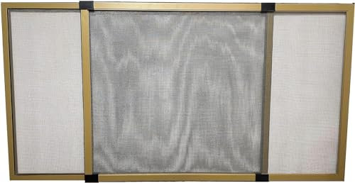 Mosquitera extensible de aluminio Bronce, Mosquitera fija extensible color bronce adaptable a ventanas, anti-insectos (mosquitos o moscas) (70x100-190cm)