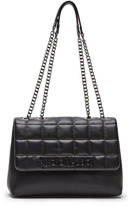 Steve Madden Damen Quilted Shoulder Bag BGALI Gesteppte Schultertasche, Schwarz