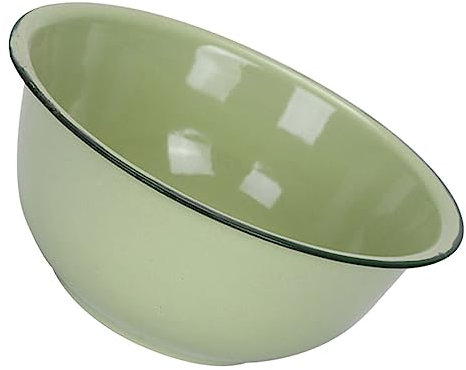 Ciotola Smaltata Stabile Ciotola Smaltata per Cucina Ciotola per Zuppa Smaltata Bacinella per Mescolare in Smalto Verde Bacinella per Mescolare in Insalata