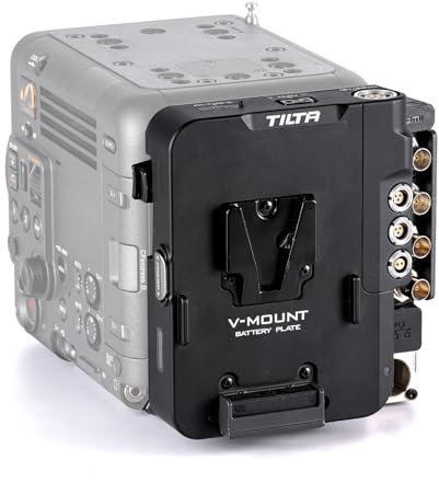 Tilta Battery Plate Compatible with BURANO, V Mount Bracket Adapter for Camera Power Supply ESR-T18-BTP-V