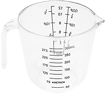 Jarra de agua precisa de gran capacidad para cafetería, laboratorio con asa, accesorios para hornear para el hogar, recipiente de agua (300 ml)