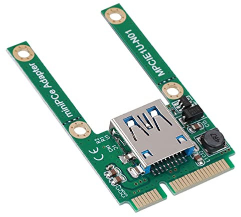 KIMISS MSATA zu USB Konvertierungskarte PCI-E Erweiterungskonverter Adapter USB2.0 MPCI-E, für den Anschluss von -USB-Geräten, Kompatibel mit Full- und Half-Size-Slot