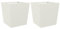 vidaXL Fioriere da Giardino 2 pz Bianche 50x50x50 cm in Acciaio, fioriera, fioriera da Patio, Vaso Fiori da Esterni, fioriera da Esterno