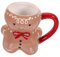 OKUMEYR Kaffeetasse Lustig Weihnachts Tasse Lebkuchenmann Tasse Für Büro Kaffeetasse Weinbecher Weihnachten Halloween Kaffeetassen Lebkuchen Latte Weihnachtsgetränkebecher Frühstückstasse Aus Keramik