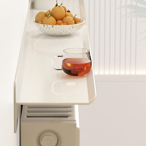 Over Radiator Storage Shelf, Living Room Kitchen Bathroom on Radiator Shelf/ Radiator Top Upper Dust Proof Bracket/ Floating Plant Shelf Covers for Home Walls Old Adiator, No Drilling(L 180cm(70 9/10i