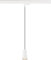 SLV PURI 2.0 Cone, 3~ Pendelleuchte, GU10, Pendellänge 200 cm, 1x max. 6 W, weiß