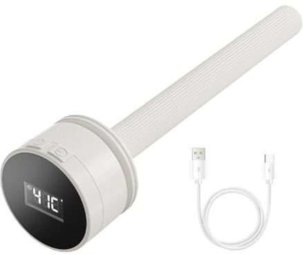 Heated Bird Perch, USB Warm Heating Perches Bird Cage Heater with Temperature Setting & Timing Function for Cockatiels, Parrots, Parakeets, Lovebirds, Finches