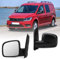 Catolsss Außenspiegel Komplettset, Links Asphärisch Elektrisch Beheizt Texturiert 5-Draht – Für VW Caddy Bj. 2003-2015）