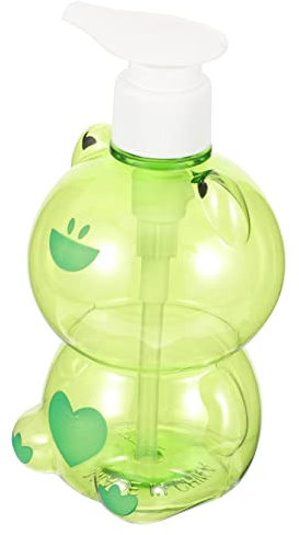 VICASKY Frosch Seifenspender Cartoon Lotionsflasche Für Badezimmer Nachfüllbare Pumpflasche Für Flüssigseife Shampoo Und Lotion Ergonomisch Hochwertigem