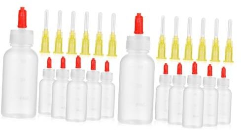 HOMSFOU 12sets Applicator Bottle Glue Dispenser Squeeze Water Bottle for Thin Glue Paints Oil DIY Crafts