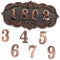 NUOBESTY 1 Set Vintage Door Number Sign Elegant Hanging Plaque for Home Decor Durable Inspired Design Creative Door Number Decor for Residential and Office Settings