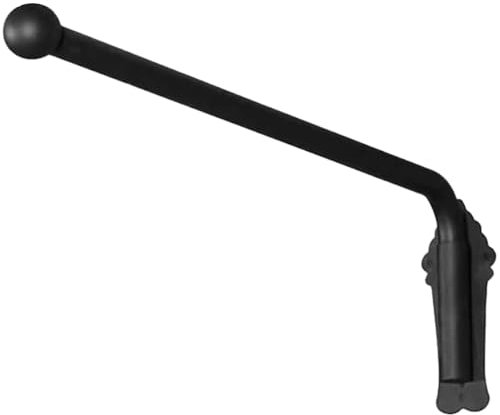 Peosaard Swing Arm Curtain Rods, Iron Drapery Rod with Finials, Movable Window Curtain Rail Display Stand for Front Door Store Kitchen Bathroom/27.56 Inch