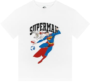 DC Comics Superman T Shirt, Cotton Kids Tshirt, Super Man Boys T Shirt, Ages 5 to 13 Years